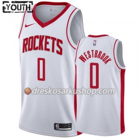 Dječji NBA Dres Houston Rockets Russell Westbrook 0 Nike 2019-20 Association Edition Swingman